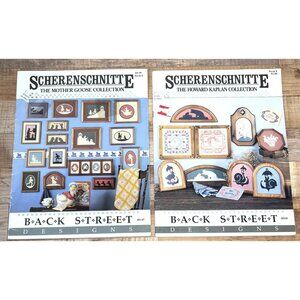 Scherenschnitte Pattern Books Set Of 2 Back Street Designs The Mother Goose & Ho